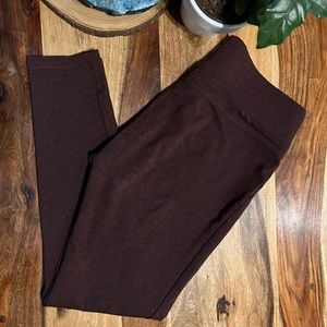 Aubergine/ Maroon LOFT Leggings